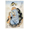 Kikukawa Eizan – Kurtisane Yachiyo aus dem Hause Matsubaya. Reproduktion eines japanischen Farbholzschnitts