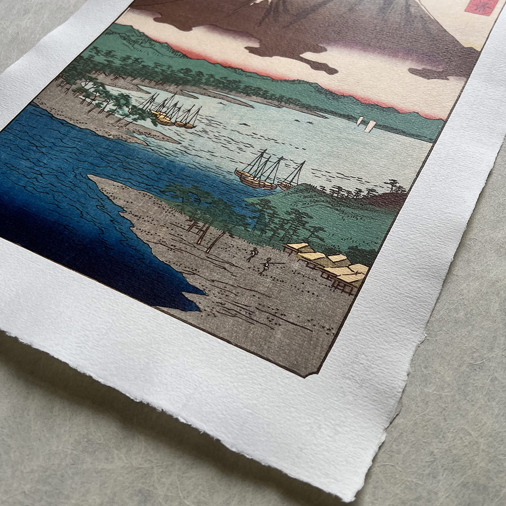 Utagawa Hiroshige – Der Berg Chōkai, japanischer Holzschnitt