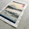 Utagawa Hiroshige – Der Kiefernstrand von Miho, japanischer Holzschnitt