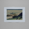 Katsushika Hokusai – Inume-Pass, japanischer Farbholzschnitt aus der Serie Sechsunddreißig Ansichten des Berges Fuji