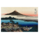 Katsushika Hokusai – Sonnenuntergang über Isawa, japanischer Farbholzschnitt aus der Serie Sechsunddreißig Ansichten des Berges Fuji