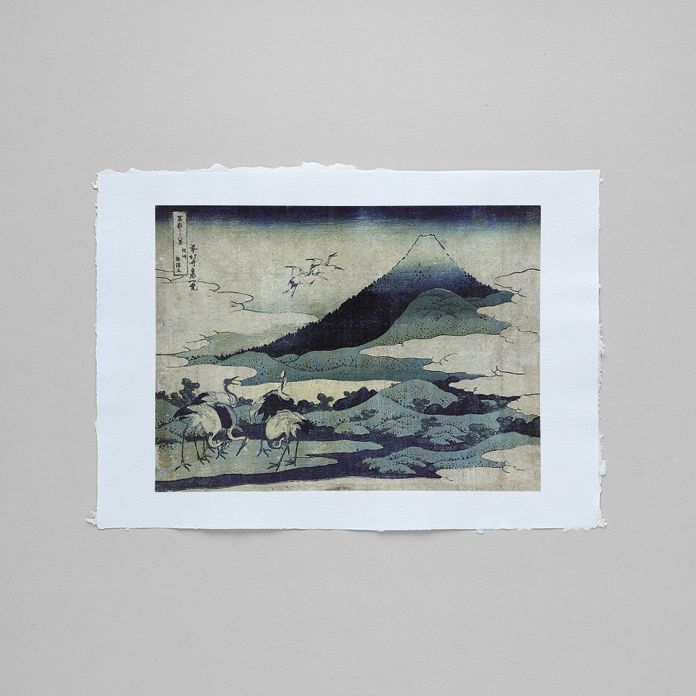 Katsushika Hokusai – Anwesen Umezawa, japanischer Farbholzschnitt aus der Serie Sechsunddreißig Ansichten des Berges Fuji