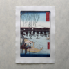 Utagawa Hiroshige – Die Ryōgoku-Brücke in Edo, japanischer Holzschnitt