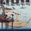 Utagawa Hiroshige – Die Ryōgoku-Brücke in Edo, japanischer Holzschnitt