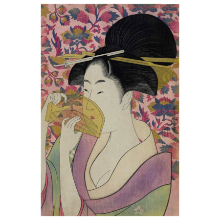 Kitagawa Utamaro – Kamm, japanischer Farbholzschnitt im Genre bijinga