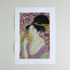 Kitagawa Utamaro – Kamm, japanischer Farbholzschnitt im Genre bijinga
