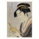 Kitagawa Utamaro – Mädchen mit Buch, japanischer Farbholzschnitt im Stil des ukiyo-e