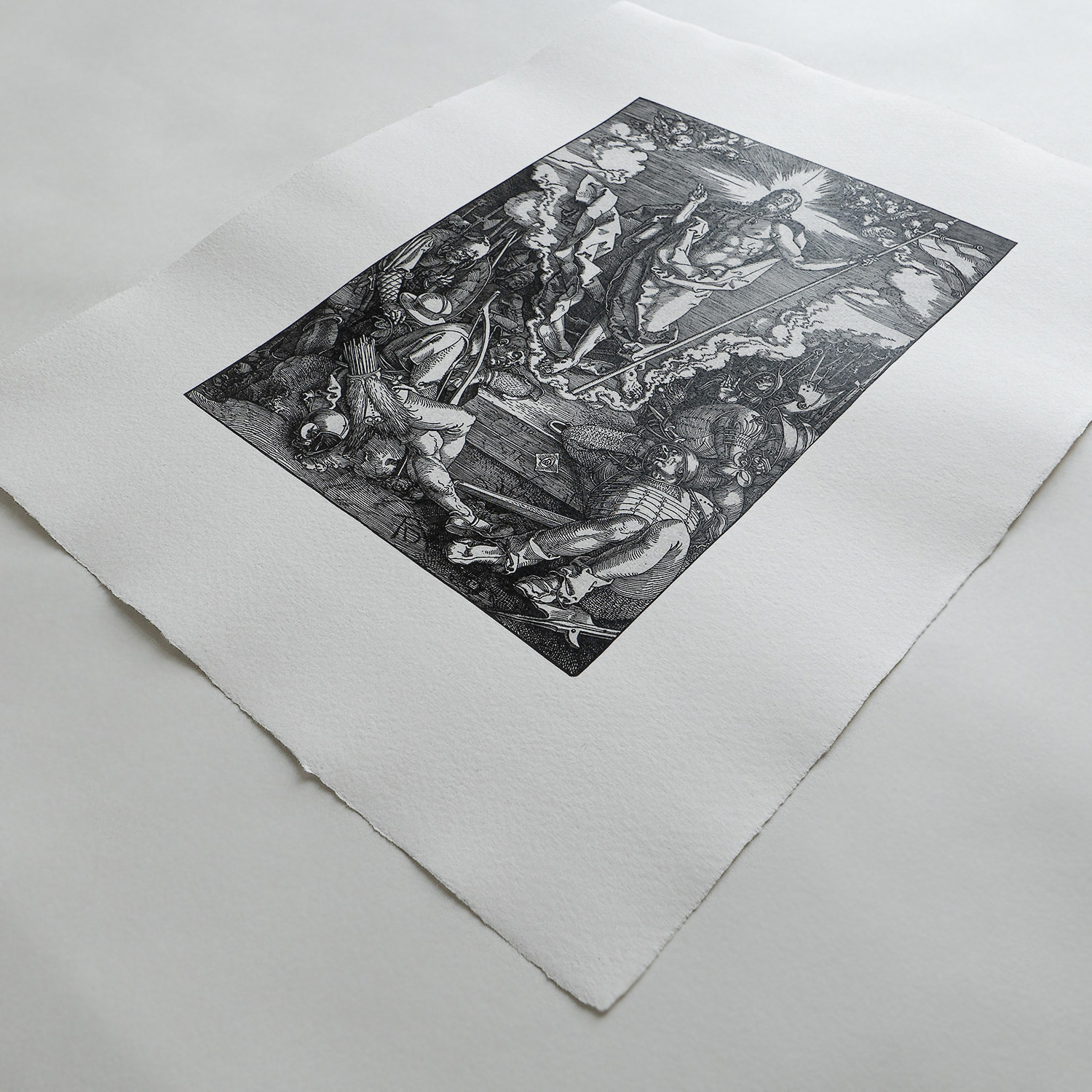 Albrecht Dürer Die Auferstehung 1510 Kupferstich Christus Grab Wächter