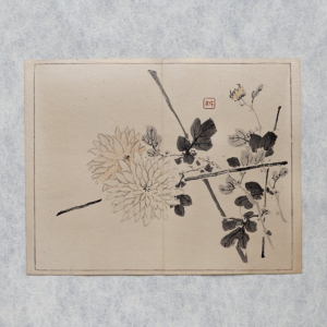 Taki Katei chrysantheme – japanischer Farbholzschnitt aus der Meiji-Zeit (1894)