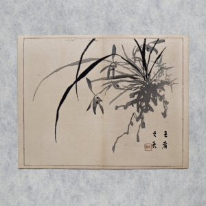 Taki Katei iris – japanischer Farbholzschnitt aus der Meiji-Zeit (1894)