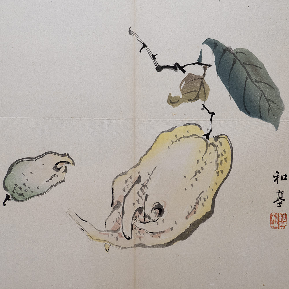 Taki Katei pflaumen – japanischer Farbholzschnitt aus der Meiji-Zeit (1894)