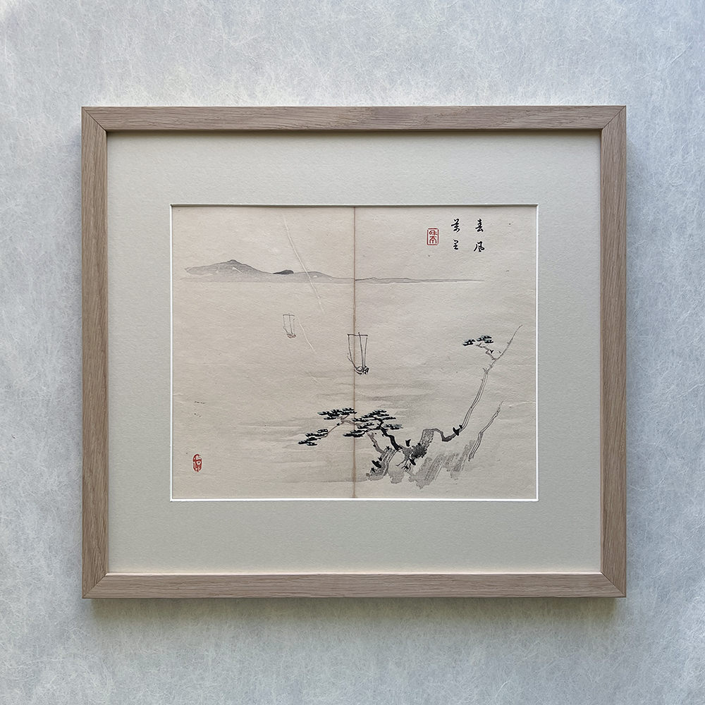 Taki Katei entfernte Segel – japanischer Farbholzschnitt aus der Meiji-Zeit (1894)