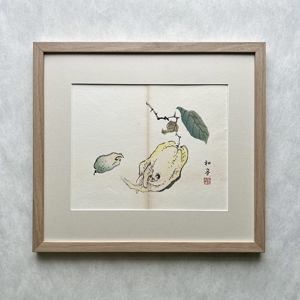 Taki Katei pflaumen – japanischer Farbholzschnitt aus der Meiji-Zeit (1894)