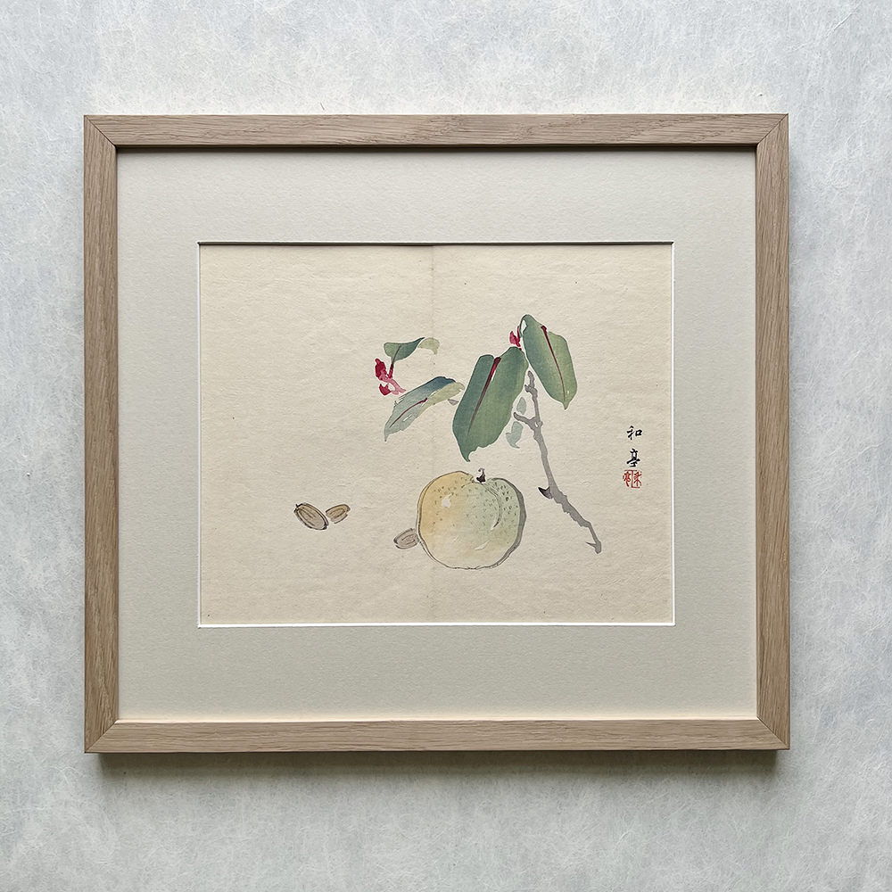 Taki Katei ume – japanischer Farbholzschnitt aus der Meiji-Zeit (1894)