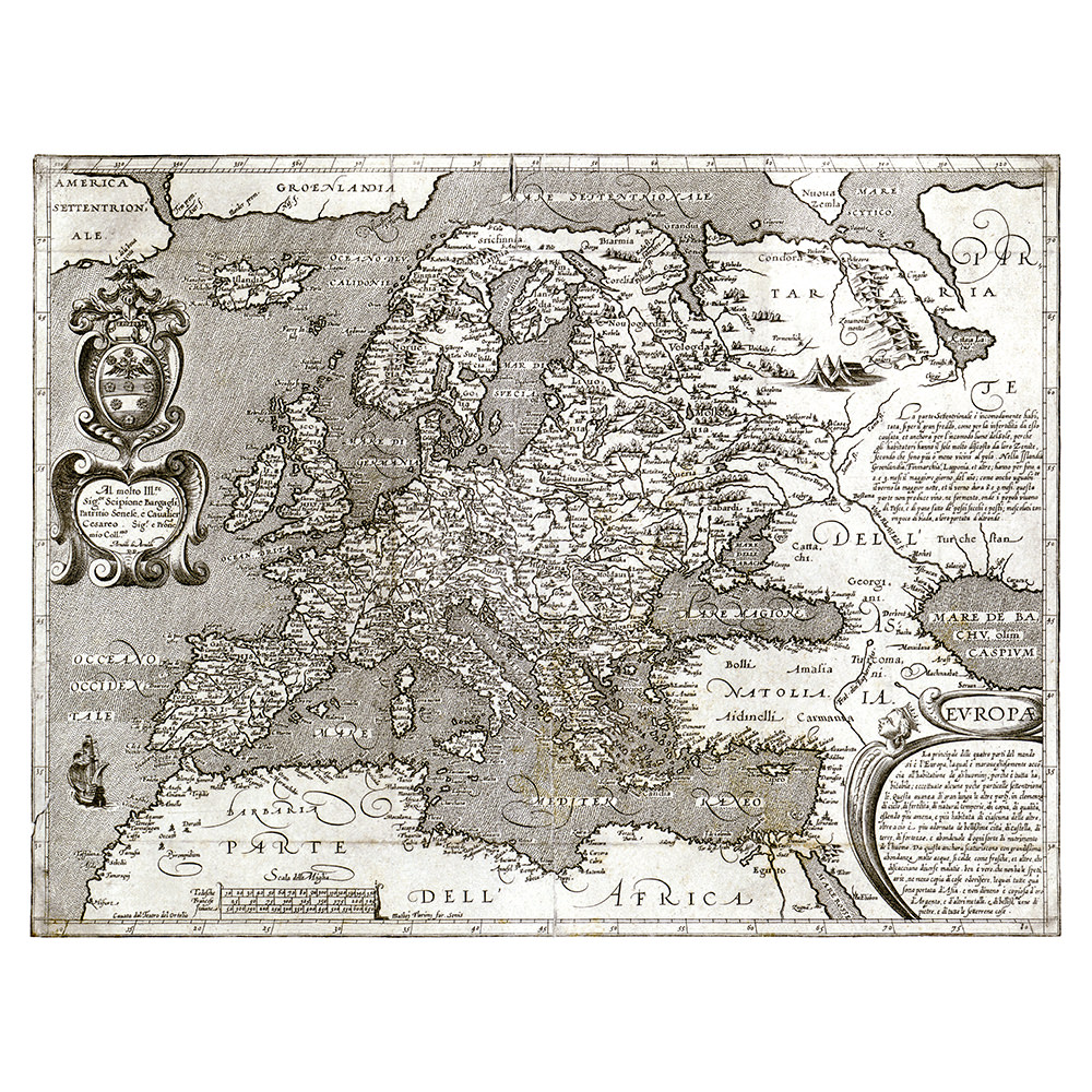 Arnoldo di Arnoldi – Karte des amerikanischen Kontinents (cca 1600)