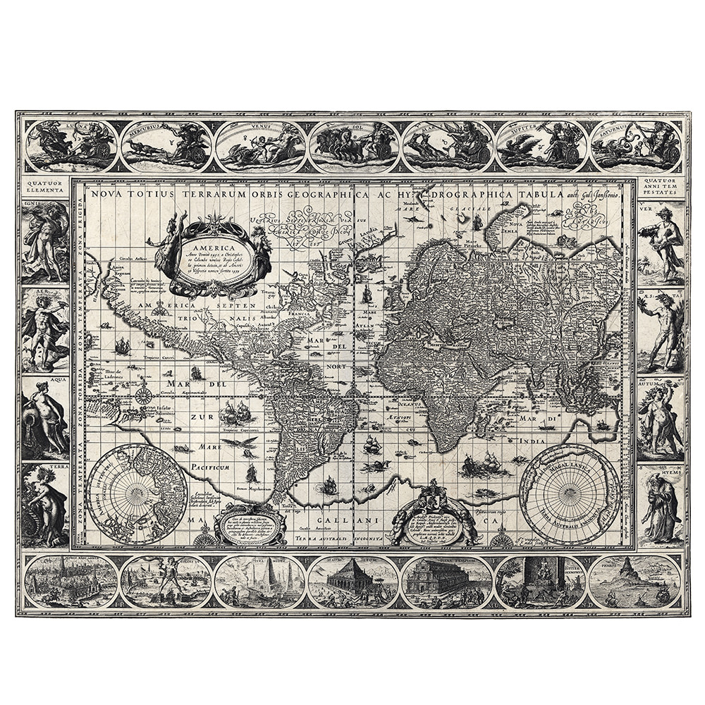Willem Blaeu – Weltkarte (1606)