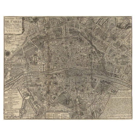 Nicolas de Fer – Karte von Paris (1705)