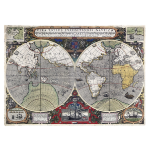 Jodocus Hondius – Weltkarte (1595)