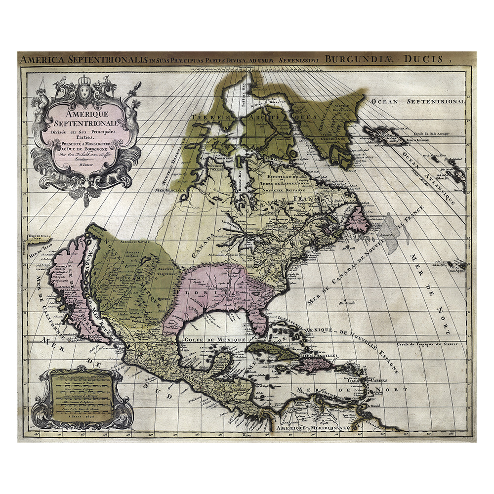 Alexis Jaillot – Karte Nordamerikas (1694)