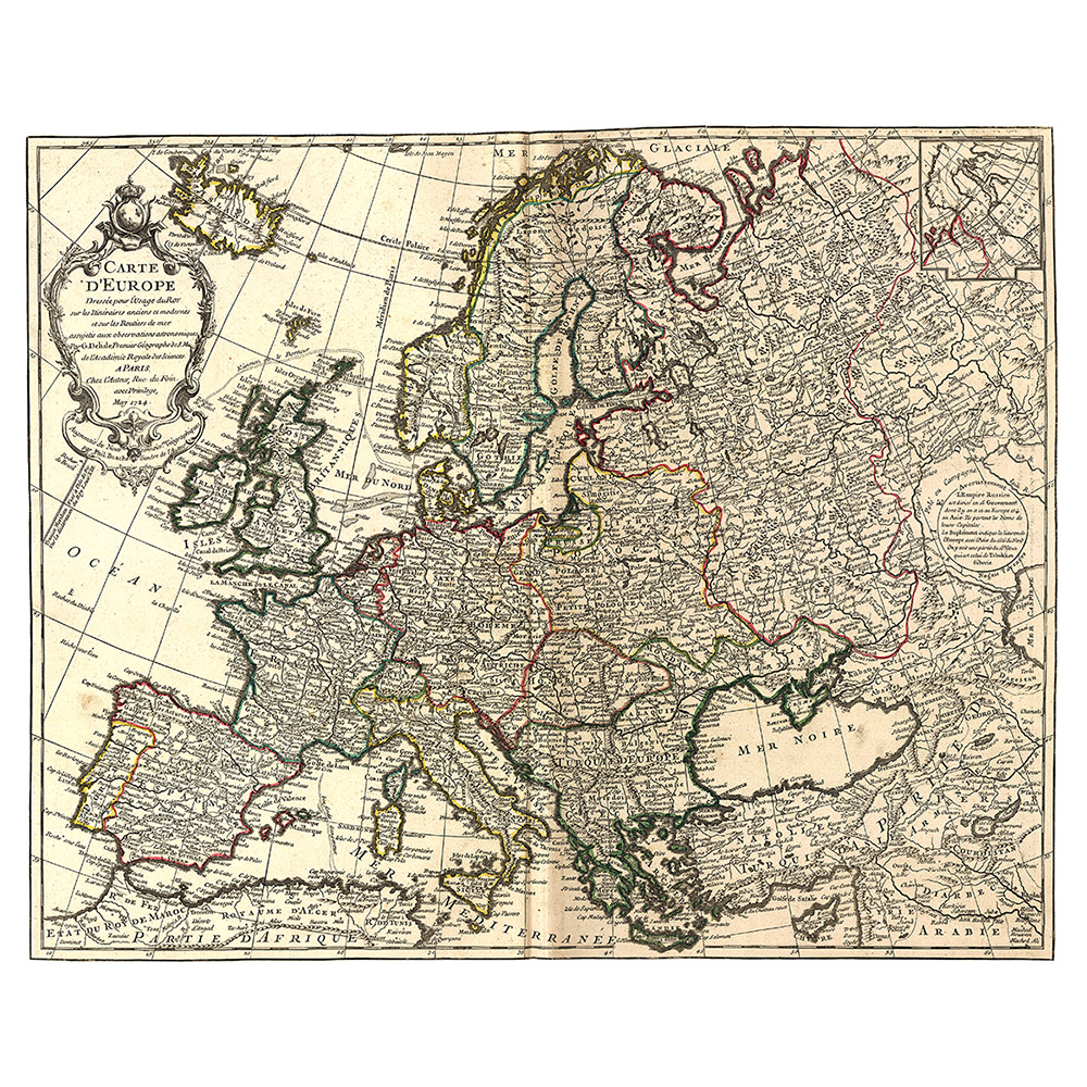 Guillaume de L’Isle – Europakarte (1769)