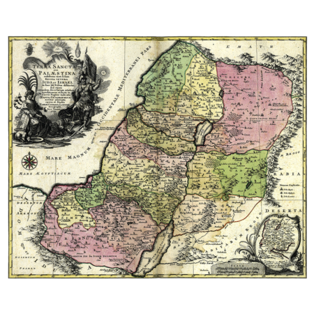 Tobias Conrad Lotter – Karte Palästinas (1759)