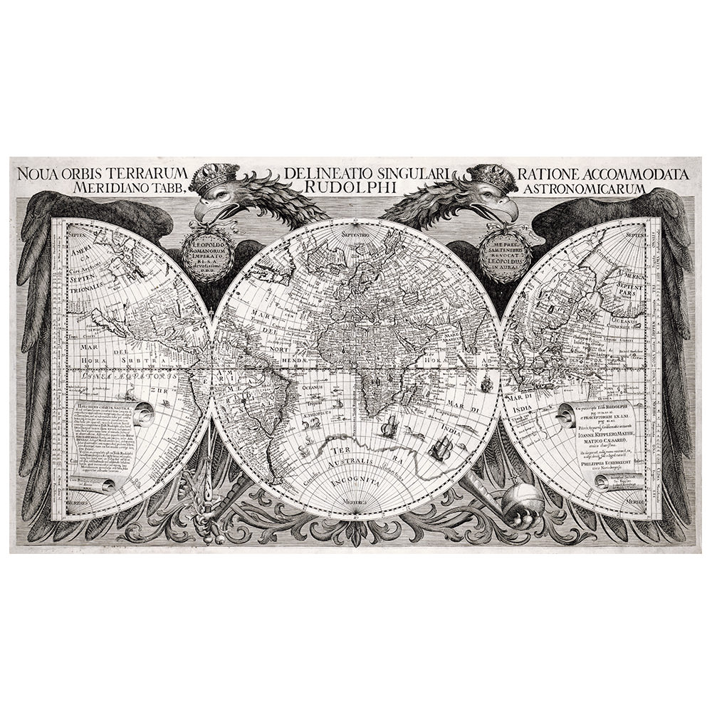 Philipp Eckebrecht – Weltkarte (1630)