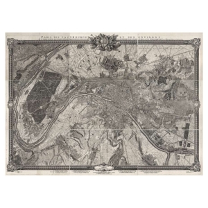 Capitaine Roussel – Karte von Paris (cca 1730)