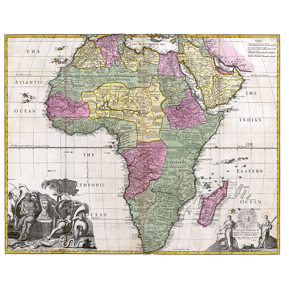 John Senex – Afrikakarte (1725)