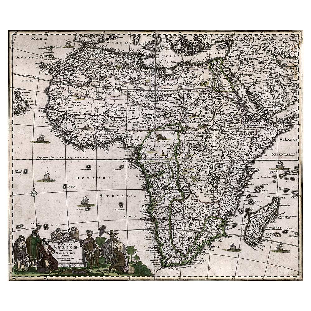 Frederik de Wit – Afrikakarte (1688)